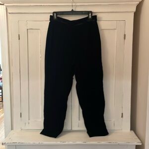 JCrew Velour Black Pants